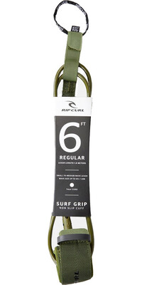 2024 Rip Curl 6'0 Reg Leash Surf Grip BLEXL1  Khaki